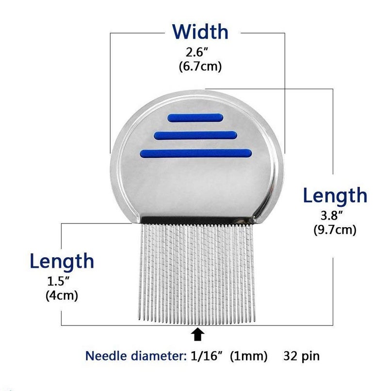 Bnikion 2 Pack Professional Stainless Steel Comb - Image 5